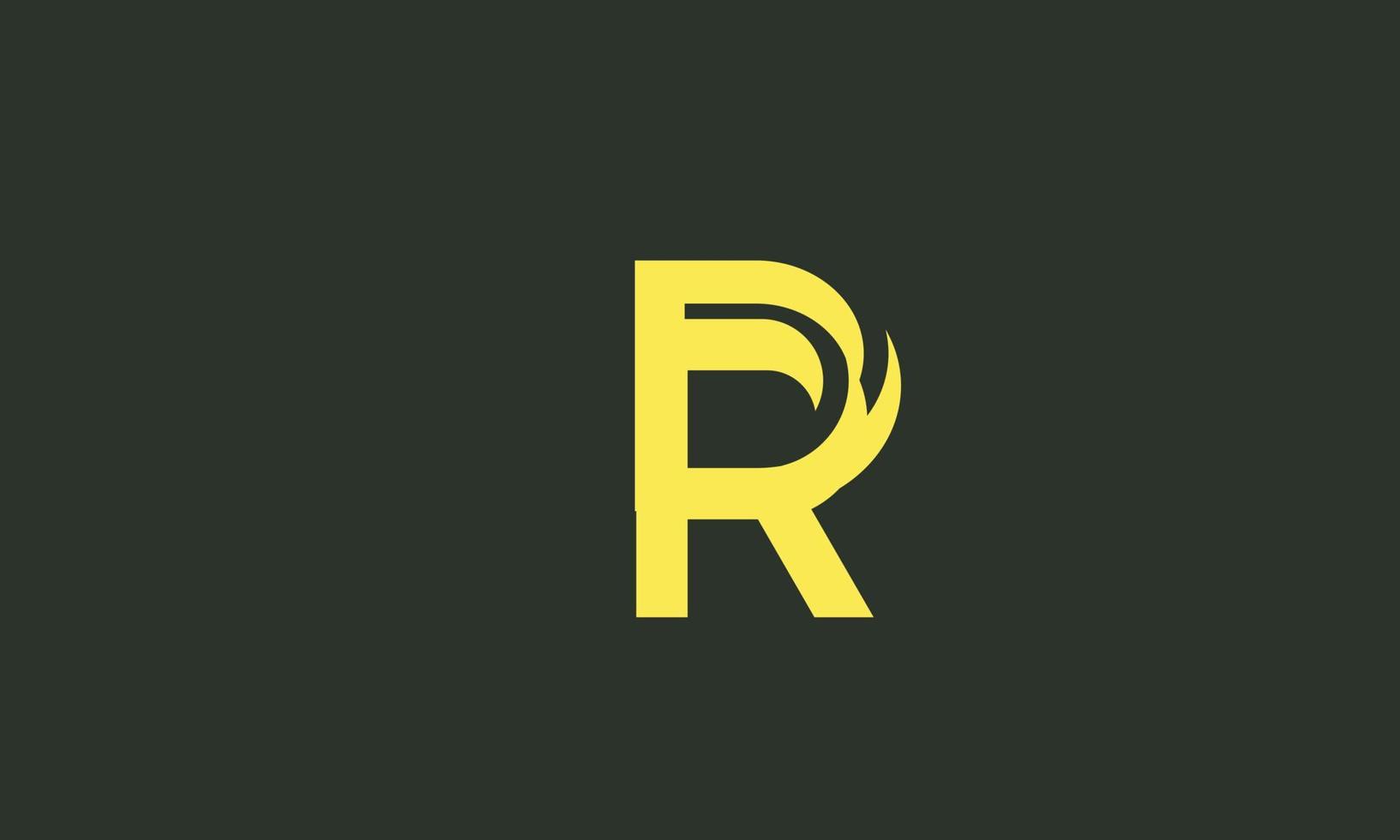 Alphabet letters Initials Monogram logo RR,R and R vector