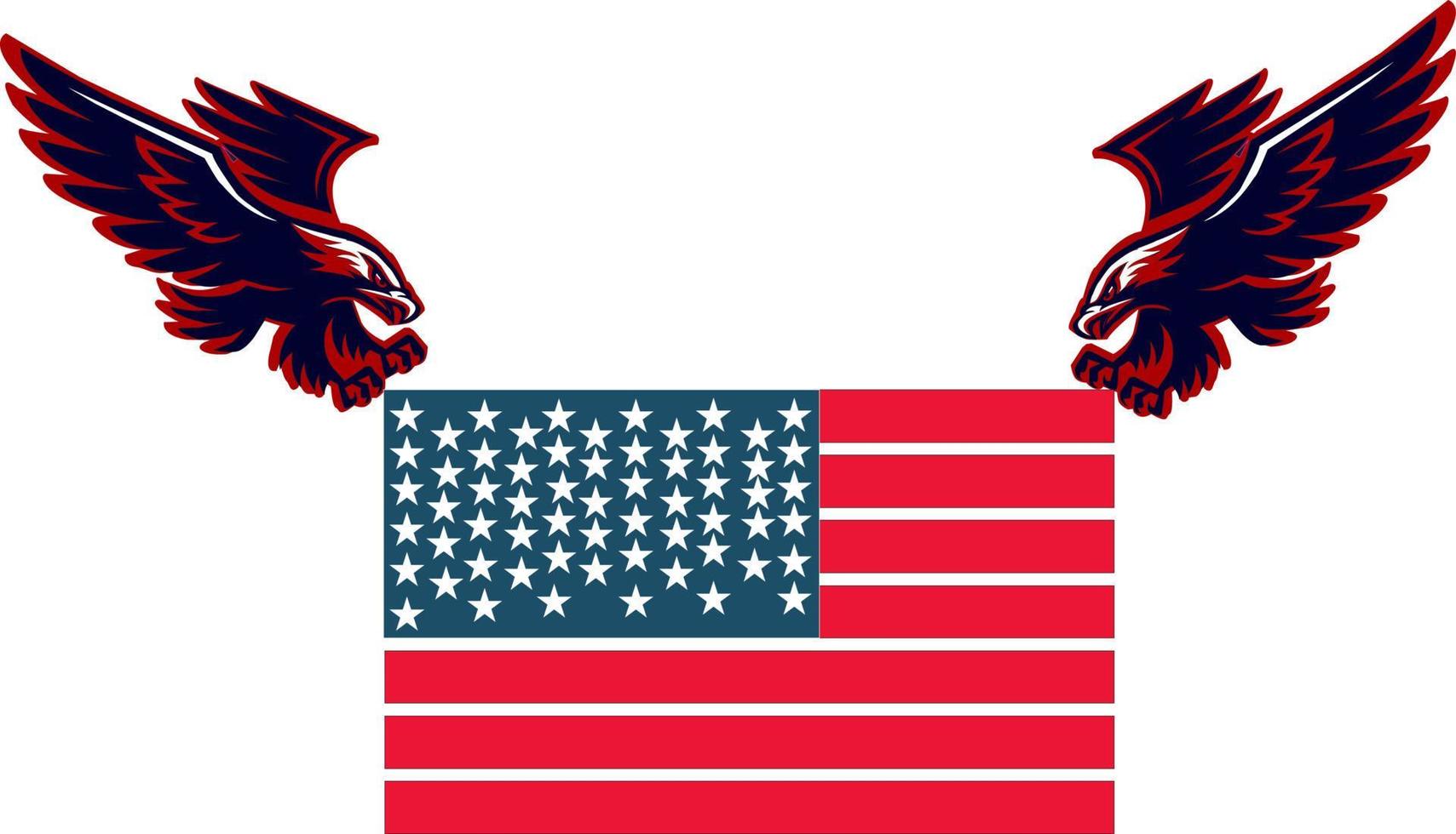 fondo del día del águila americana. perfecto para el día del águila de fondo. vector