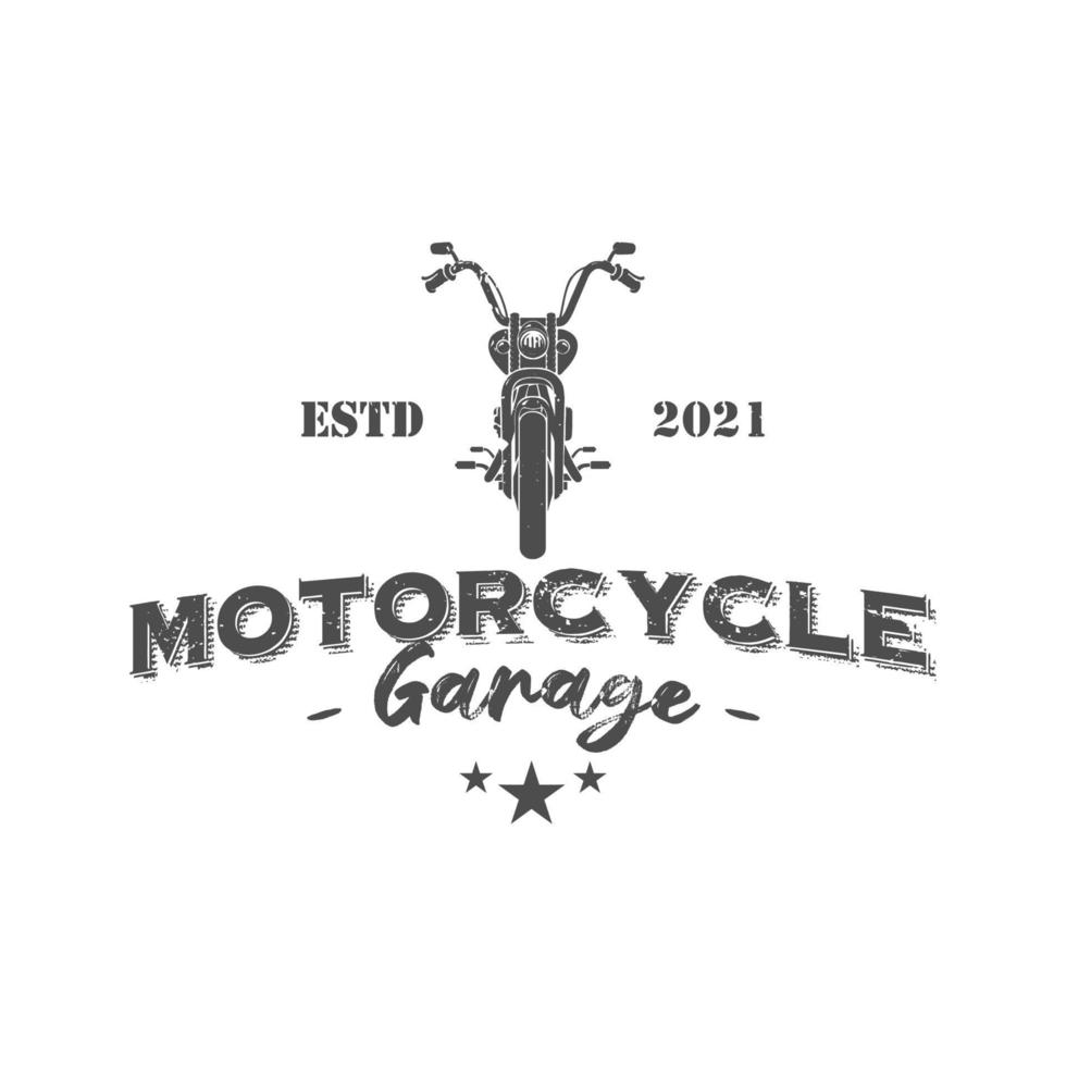 Vintage motorcycle illustration, logo, poster printing. Retro Moto Classics icon. Illustration of the print for clothing. Icon for transport retro shops of stylish bike logo. vector