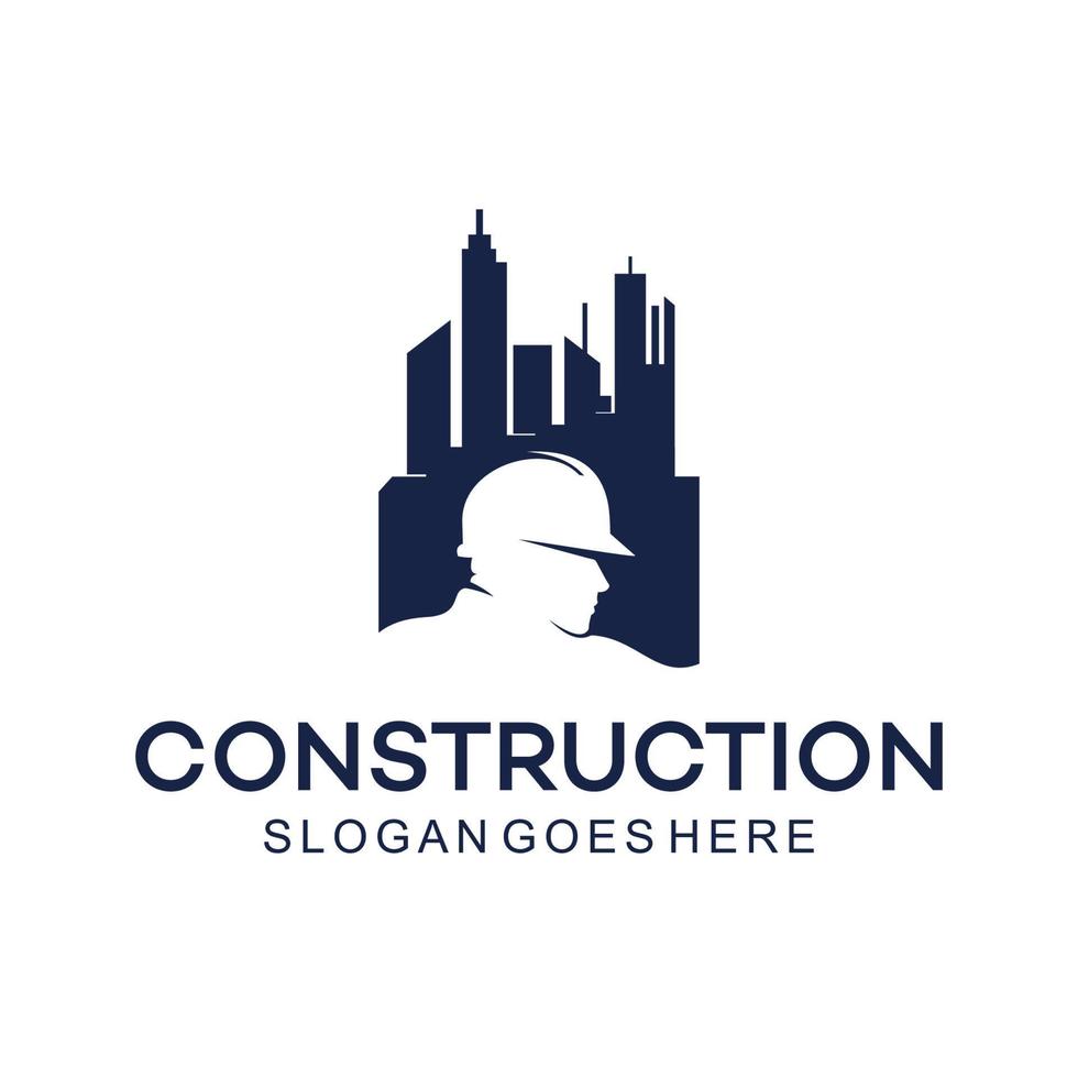 plantilla de logotipo de construcción, adecuada para la marca de la empresa de construcción, formato vectorial y fácil de editar - vector