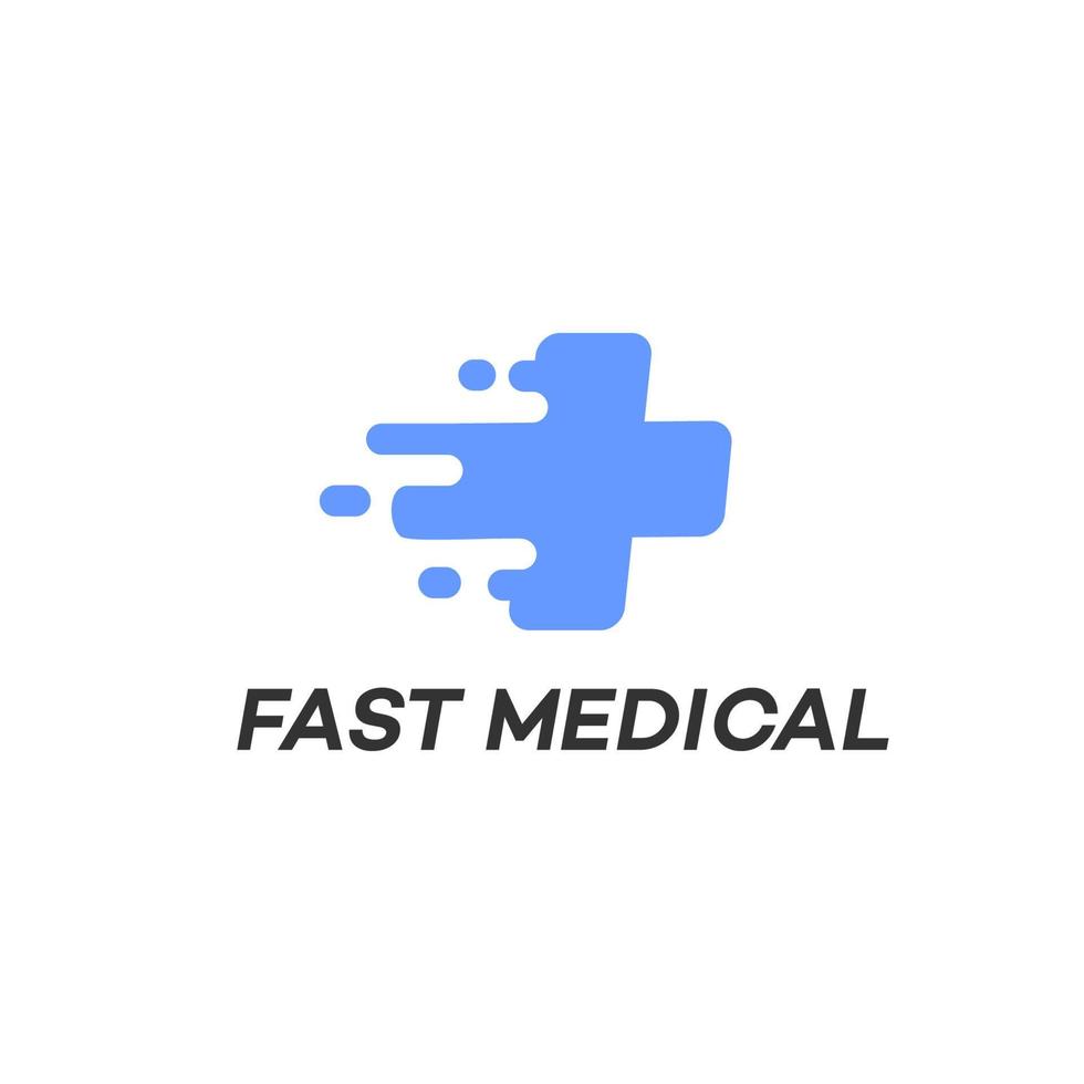 Quick Medical Logo Design Template illustration vector