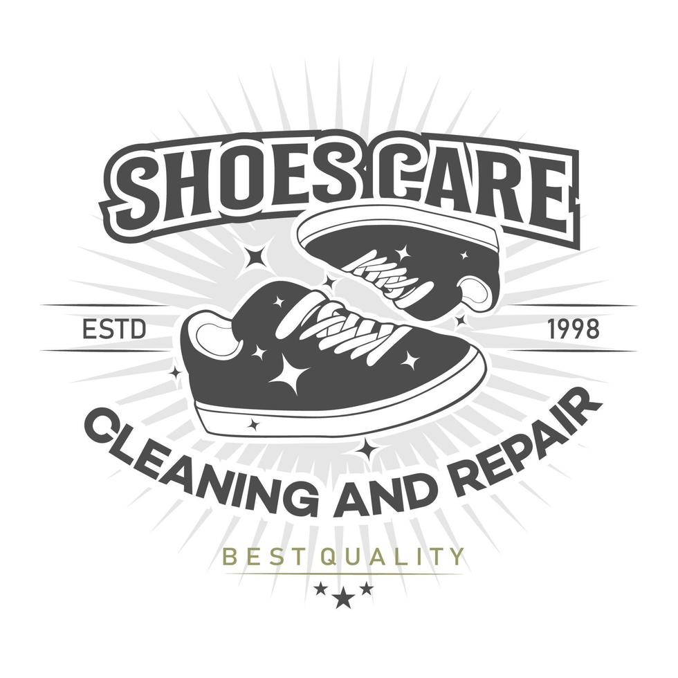 Cleaning shoe wash laundry business logo template. shoes care ...