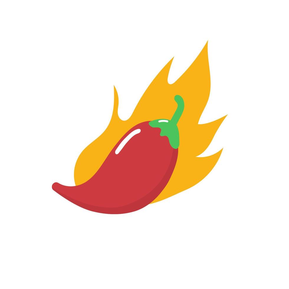 chili pepper icon. vector illustration