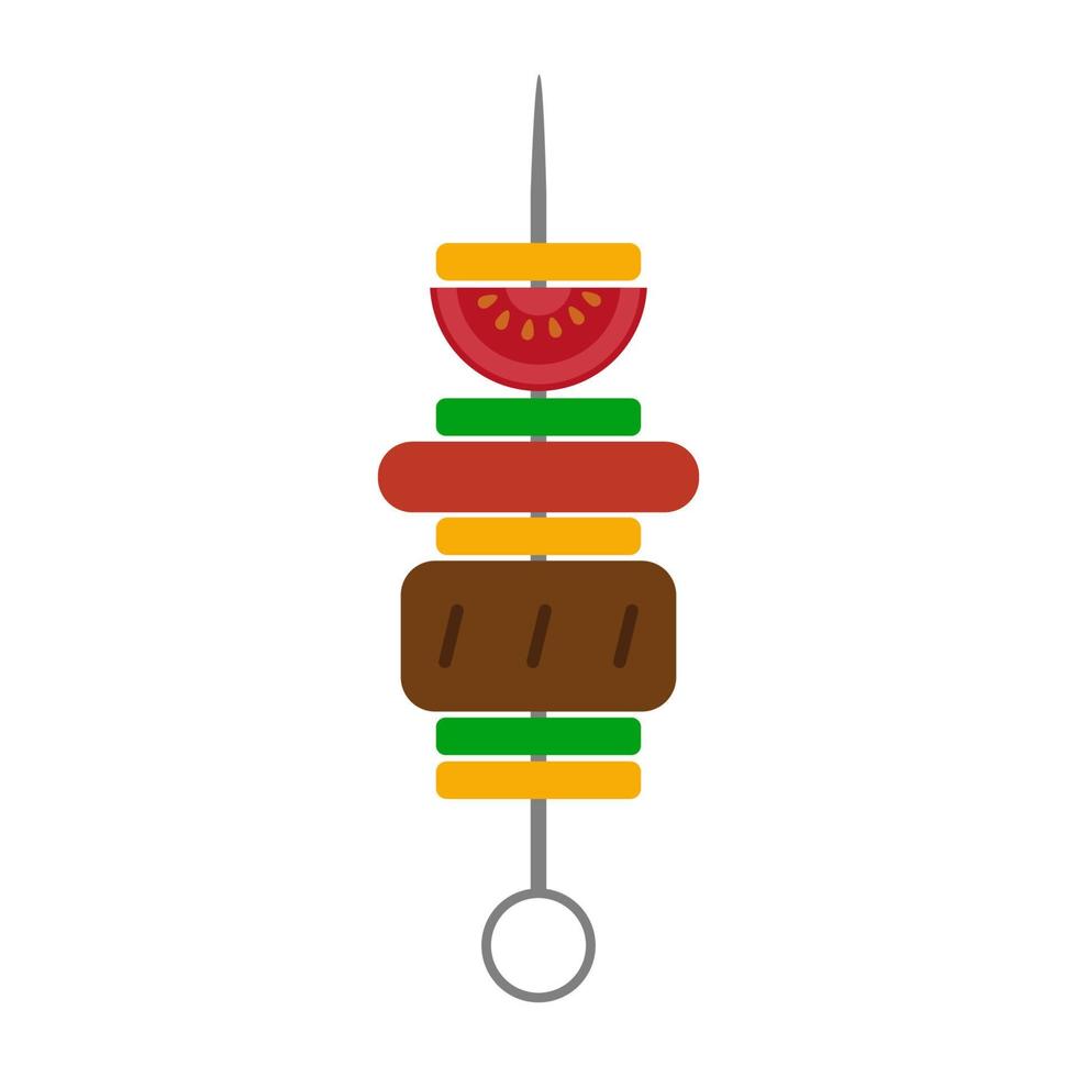 vector illustration barbecue on white background