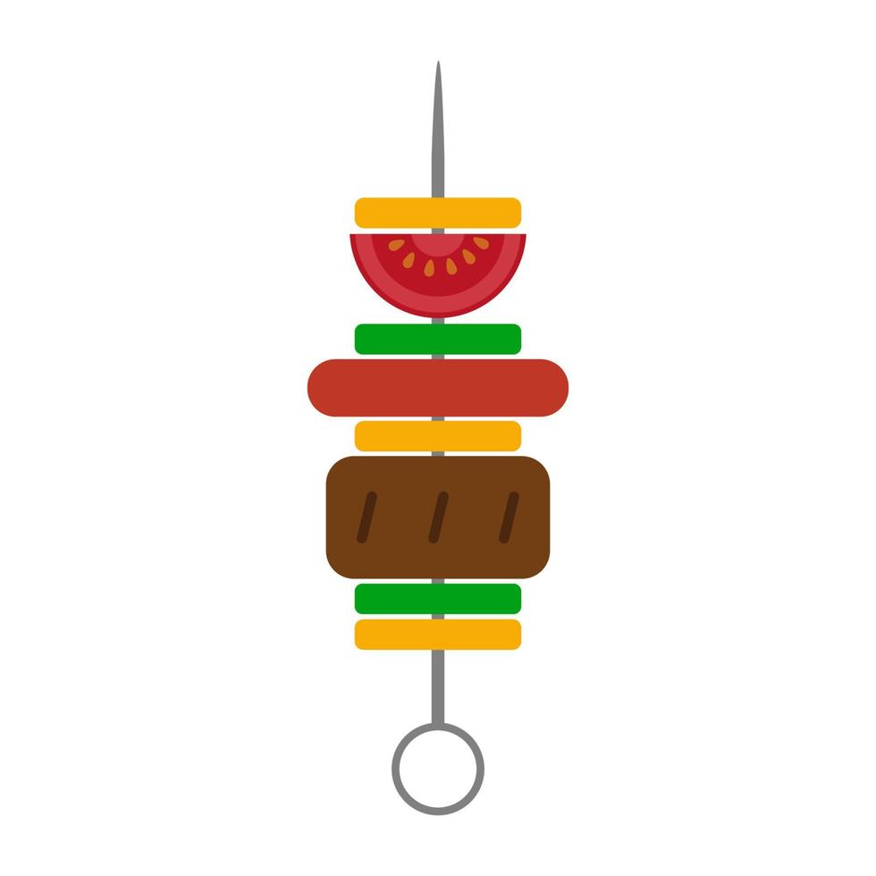 vector illustration barbecue on white background