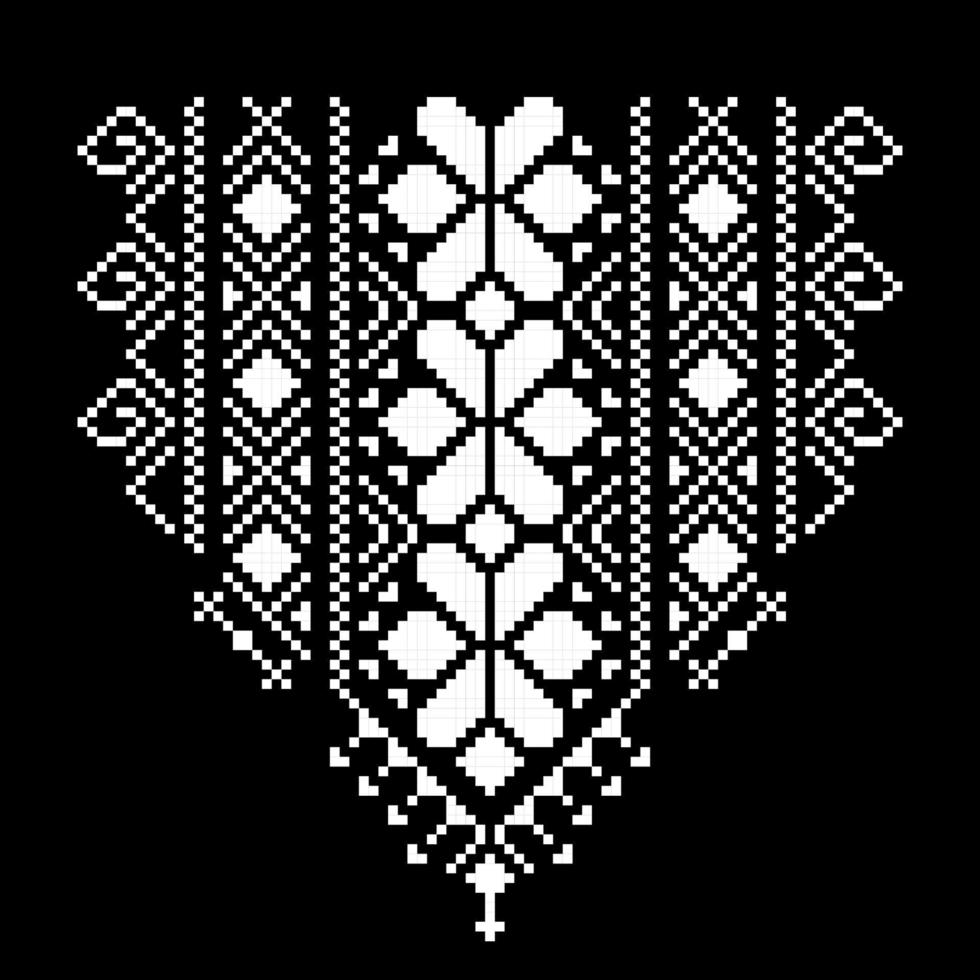 Vector neck ornamentals clothing design, Square shape pattern for fashion clothes, fabric, textile, decoration other.