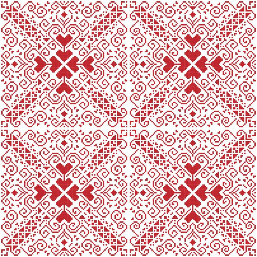 Seamless square ethnic pattern, Vector embroidery inspired design for fashion clothes, textile, fabric, decoration background.