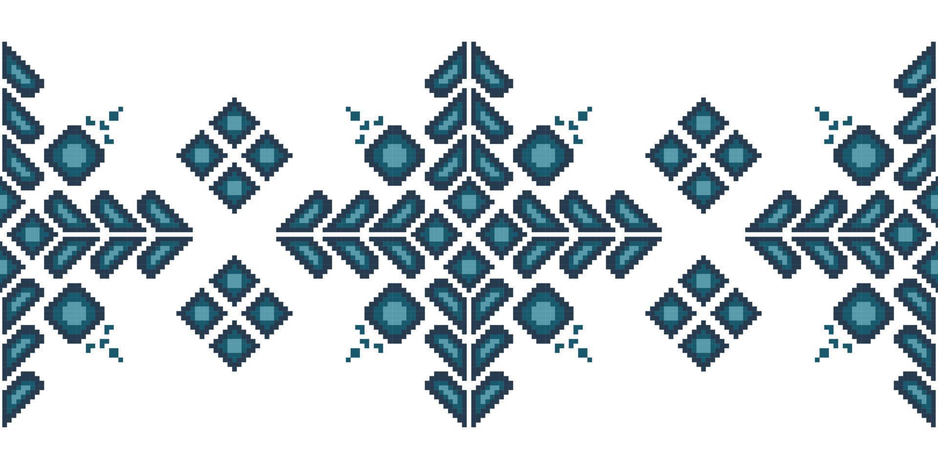 Seamless inspired embroidery pattern, Vector horizontal seam fabric ornamentals design for fashion clothes, fabric, textile, decoration background.