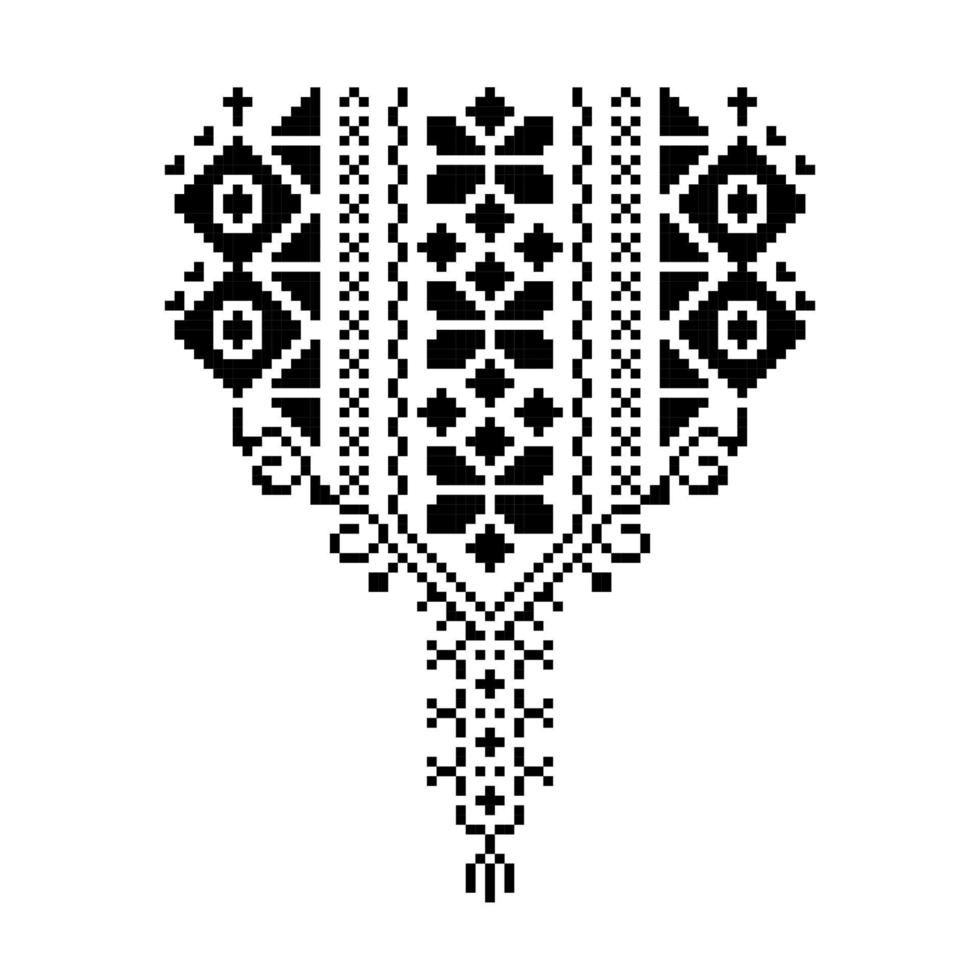 Vector neck ornamentals clothing design, Square shape pattern for fashion clothes, fabric, textile, decoration other.