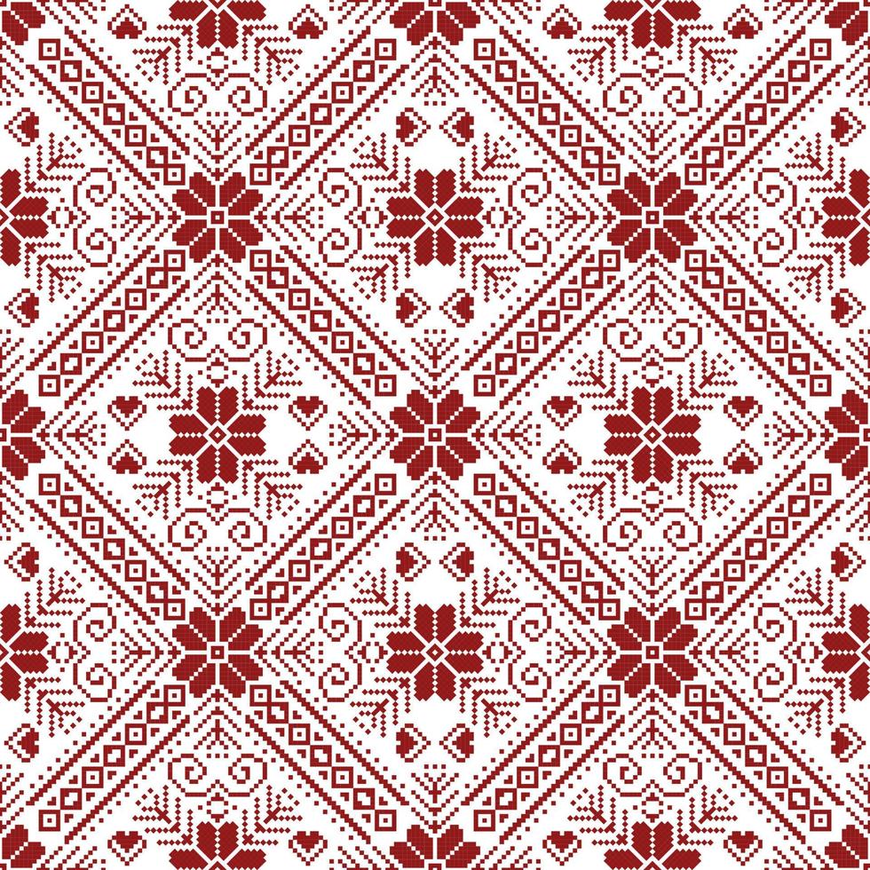 Seamless square ethnic pattern, Vector embroidery inspired design for fashion clothes, textile, fabric, decoration background.