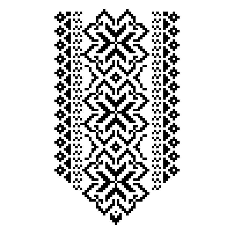 diseño de ropa ornamental de cuello vectorial, patrón de forma cuadrada para ropa de moda, tela, textil, decoración otra. vector