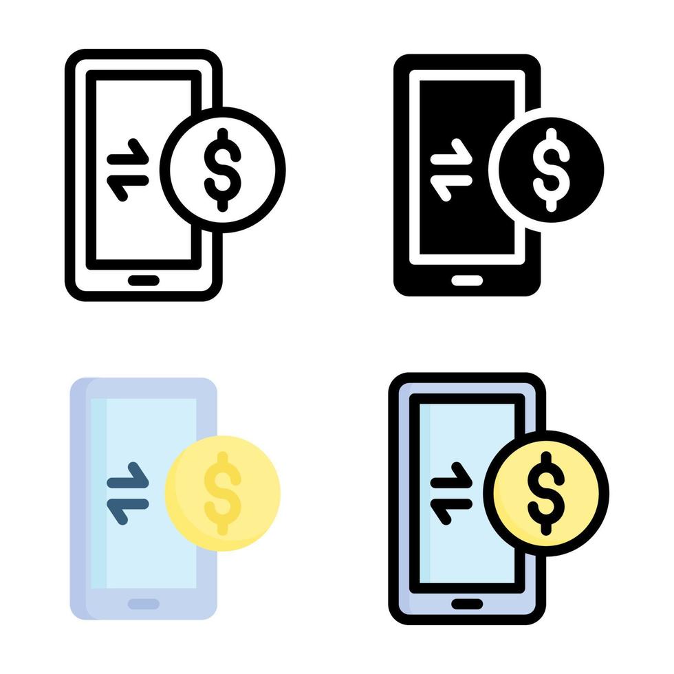 Payment Icon Style Collection vector