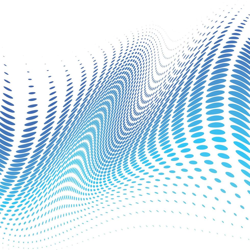 Abstract flowing dotted stylish wave background vector