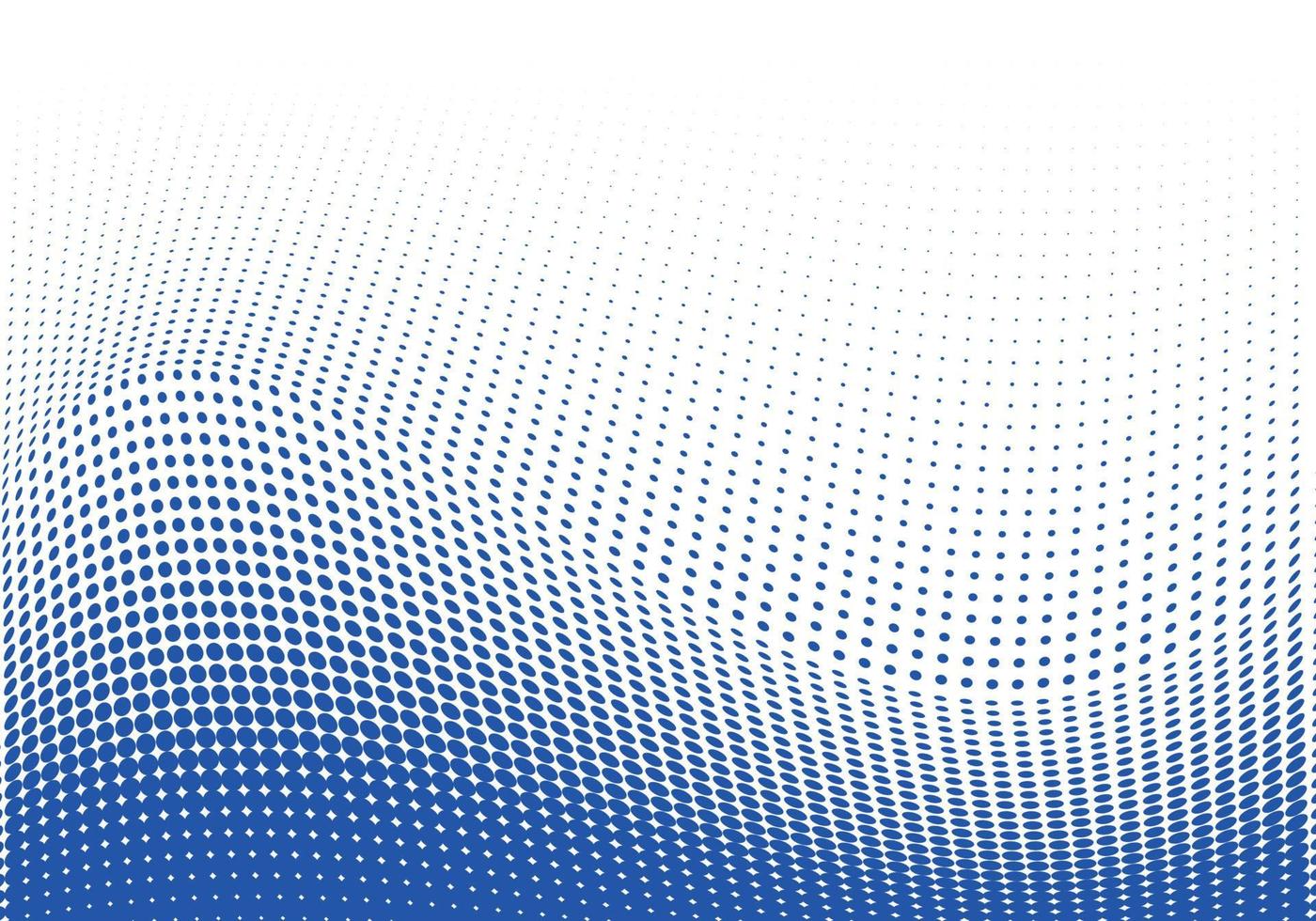 Beautiful dotted blue wave background vector
