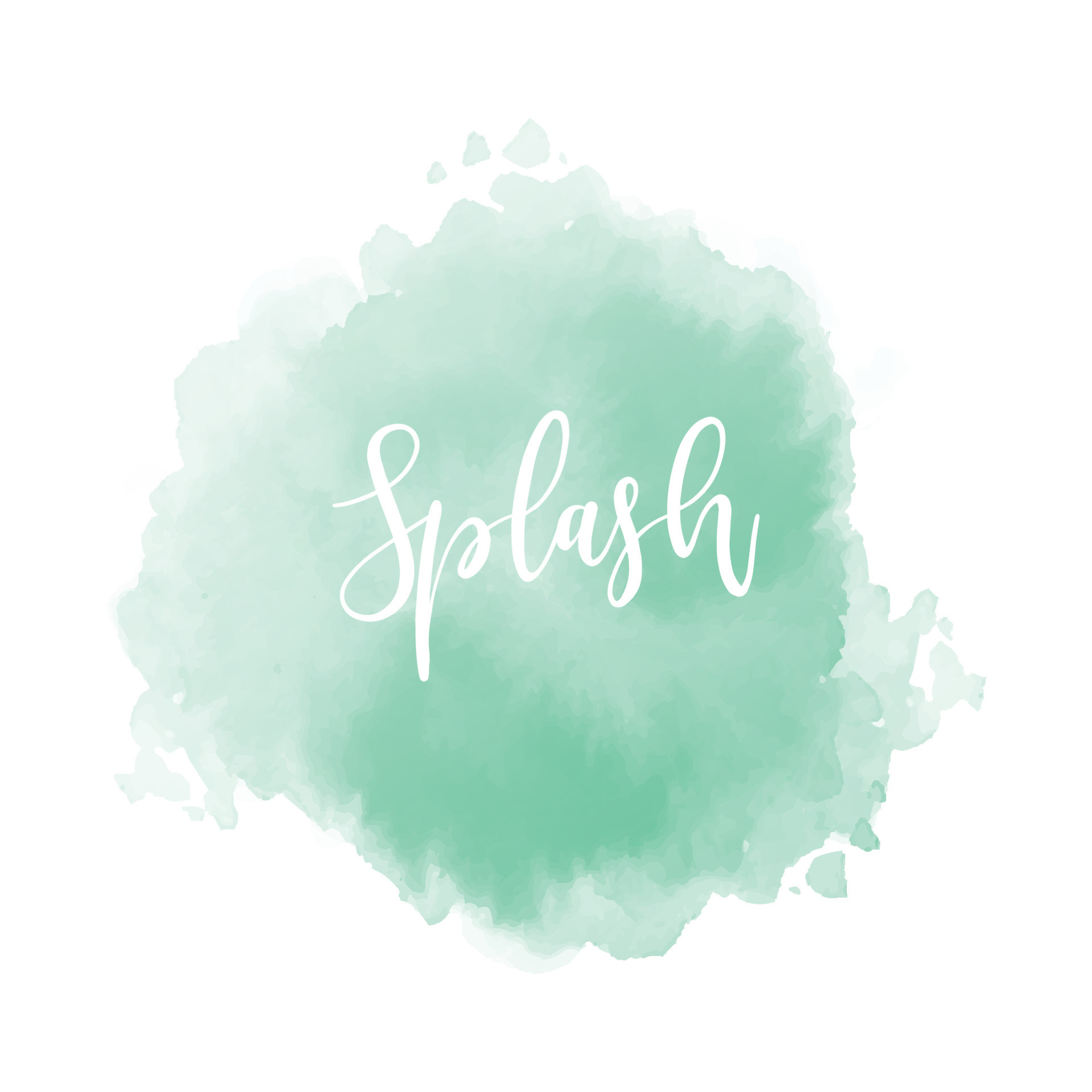 Modern light green splash watercolor background 7795597 Vector Art at