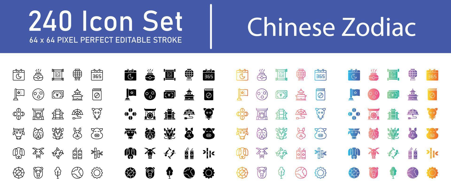 Chinese Zodiac Icon vector