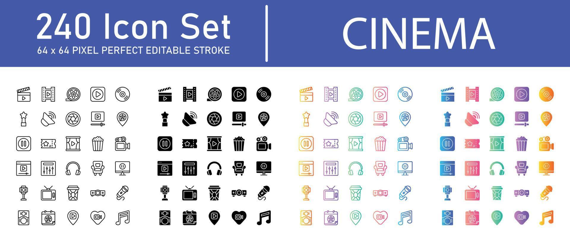 Cinema Icon Pack vector