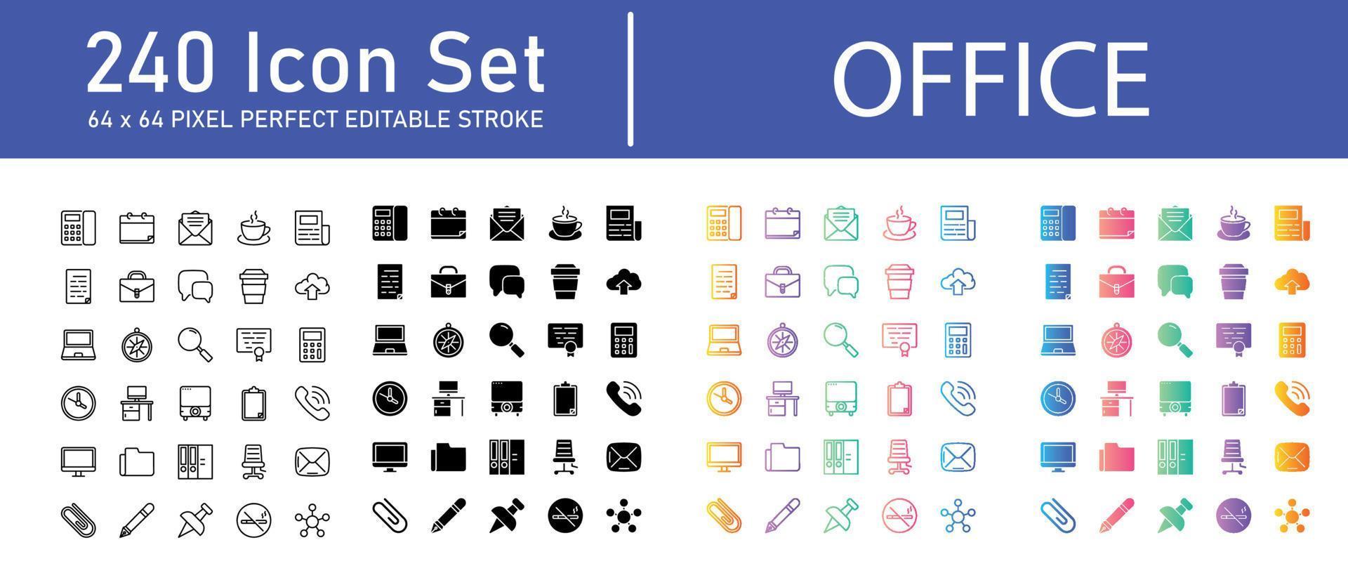 Office Icon Pack vector