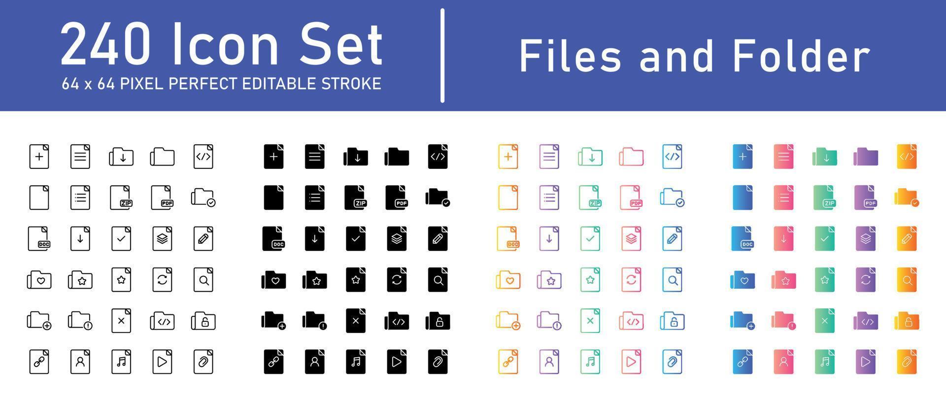 Files and Folder vector