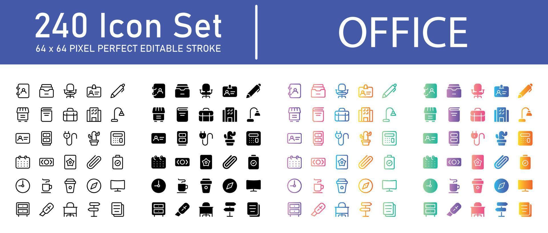 Office Icon Pack vector