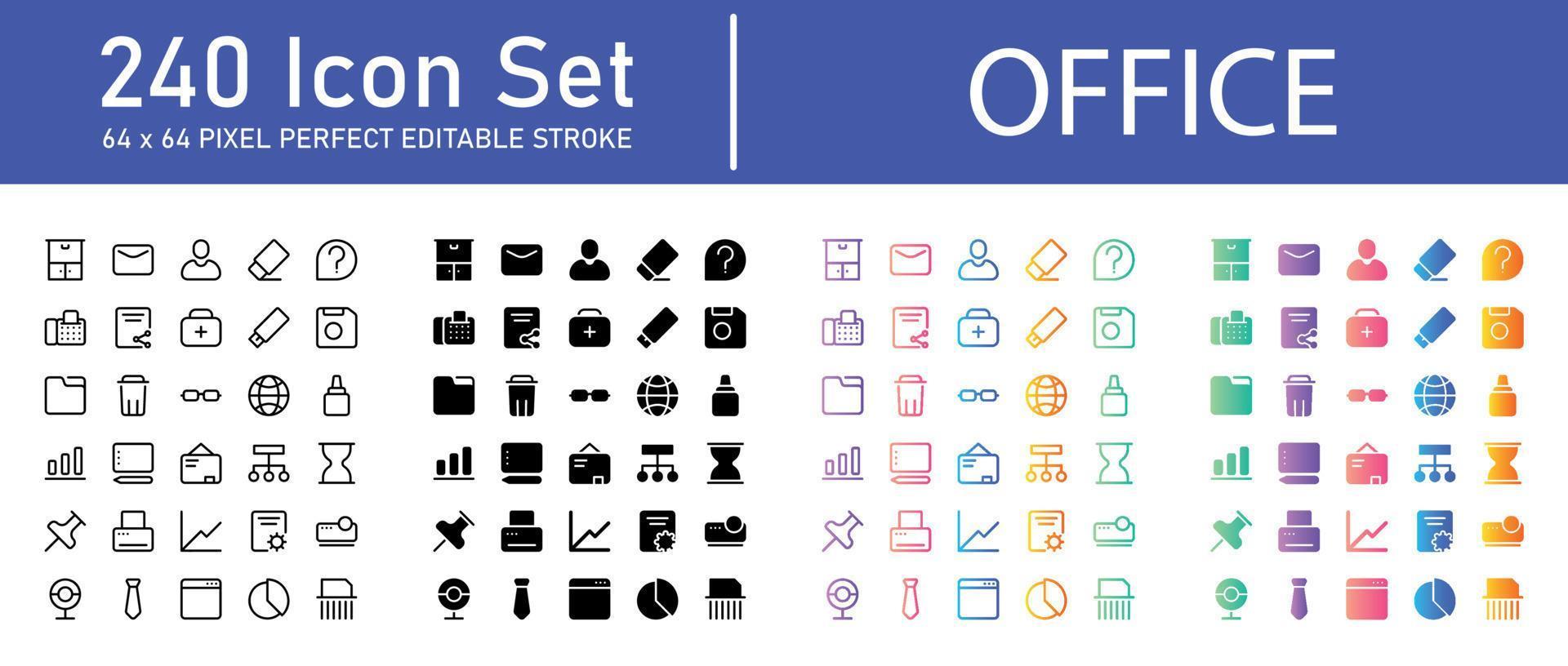 Office Icon Pack vector
