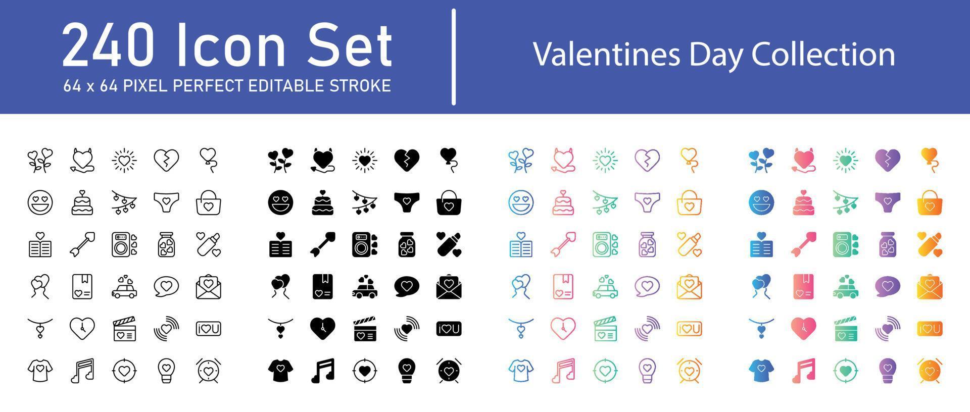 Valentines Day Collection vector