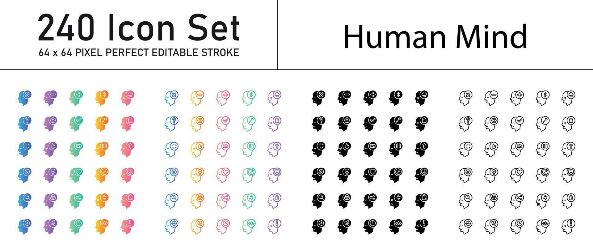 Human Mind Icon vector