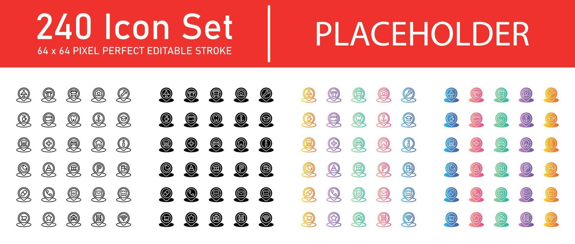 Placeholder Icon Pack vector