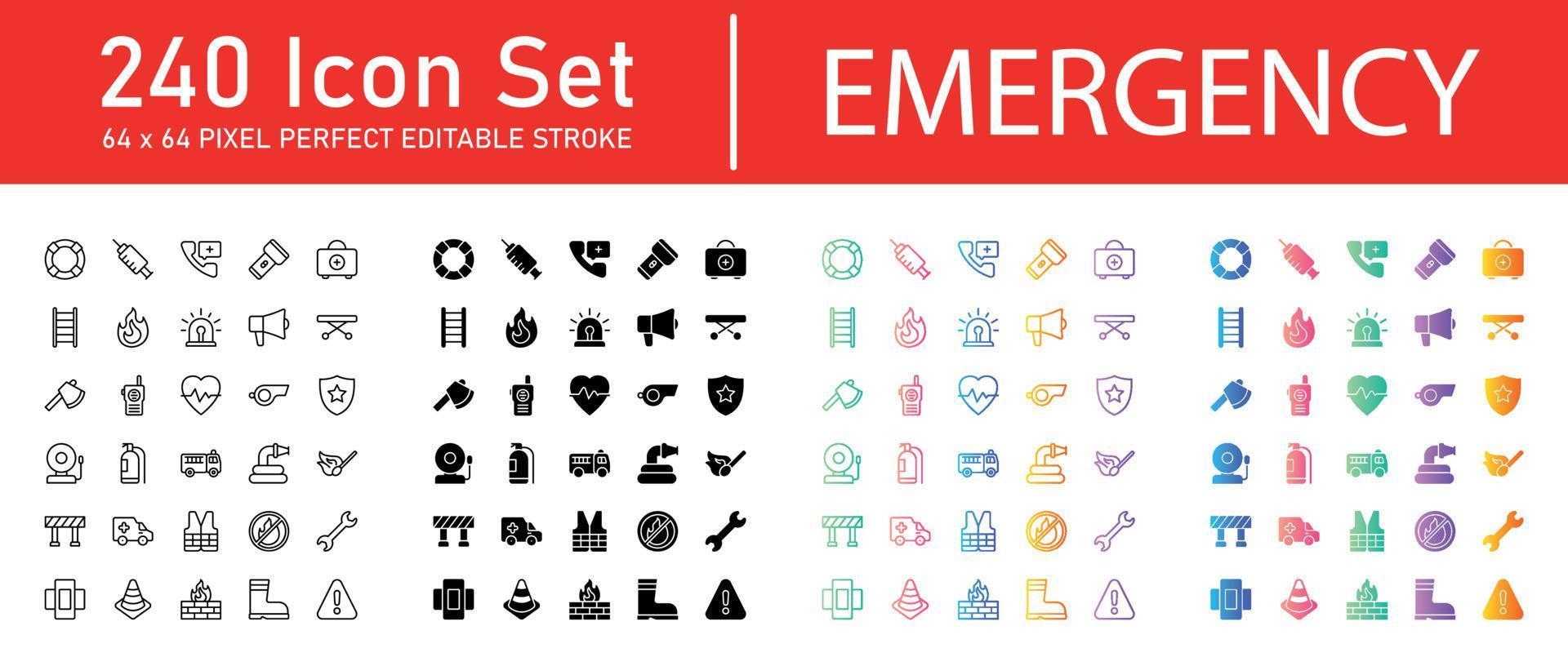 Emergency Icon Pack vector