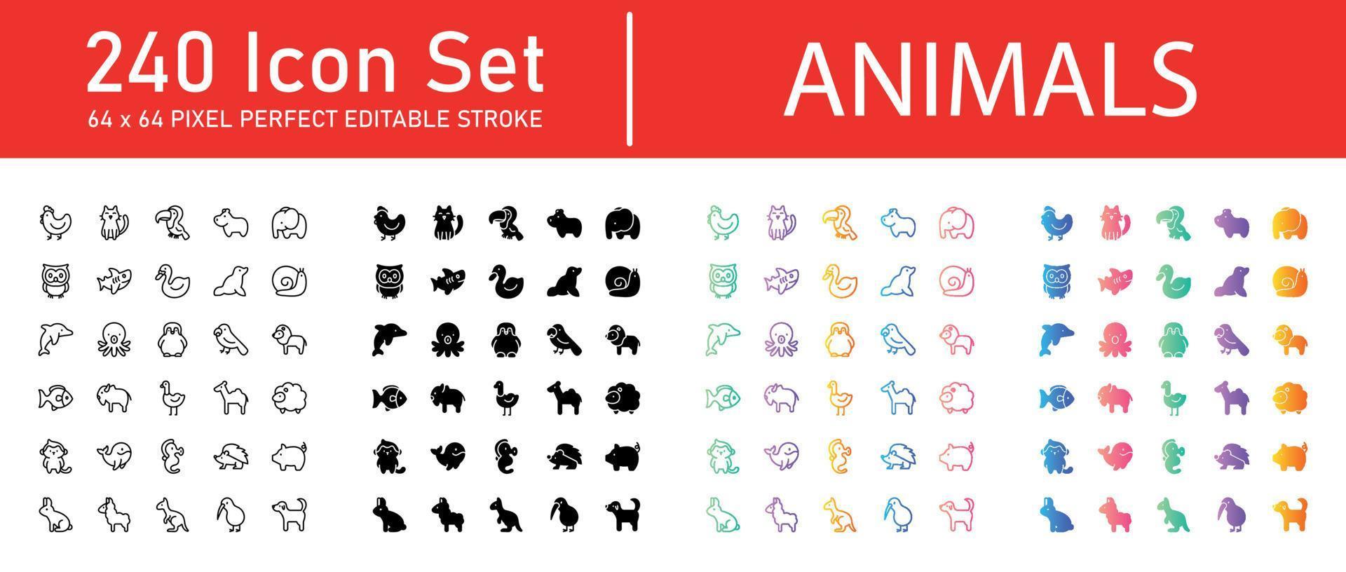 Animals Icon Pack vector