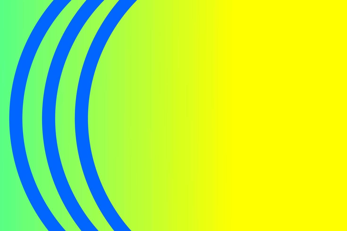 Gradient blue yellow background with nice curved blue lines vector