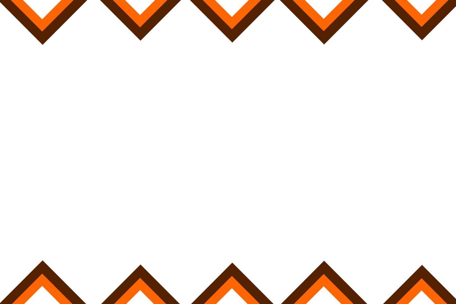 White background with a zigzag triangle pattern on the top and bottom. fit for frame vector