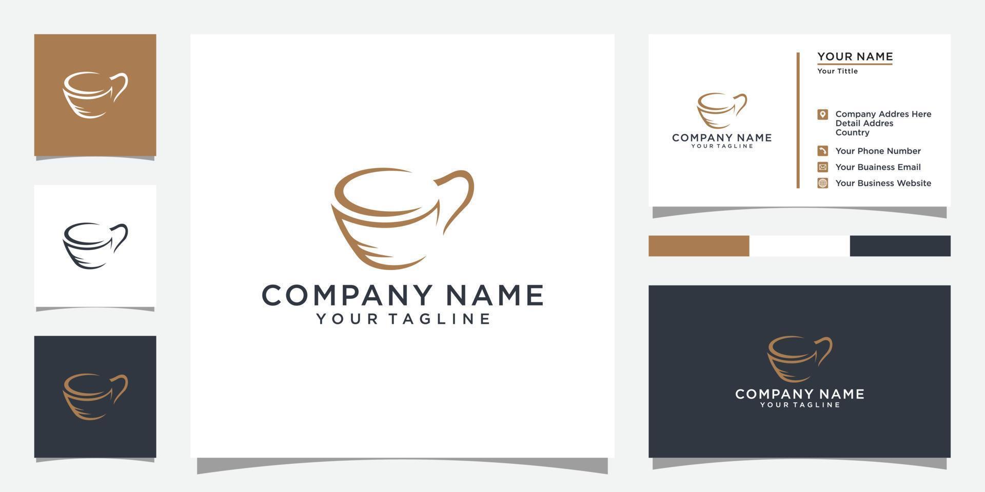 Coffee cup logo template vector icon design