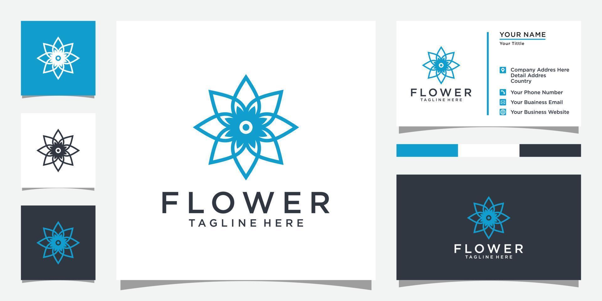 plantilla de diseño de vector de logotipo de flor.