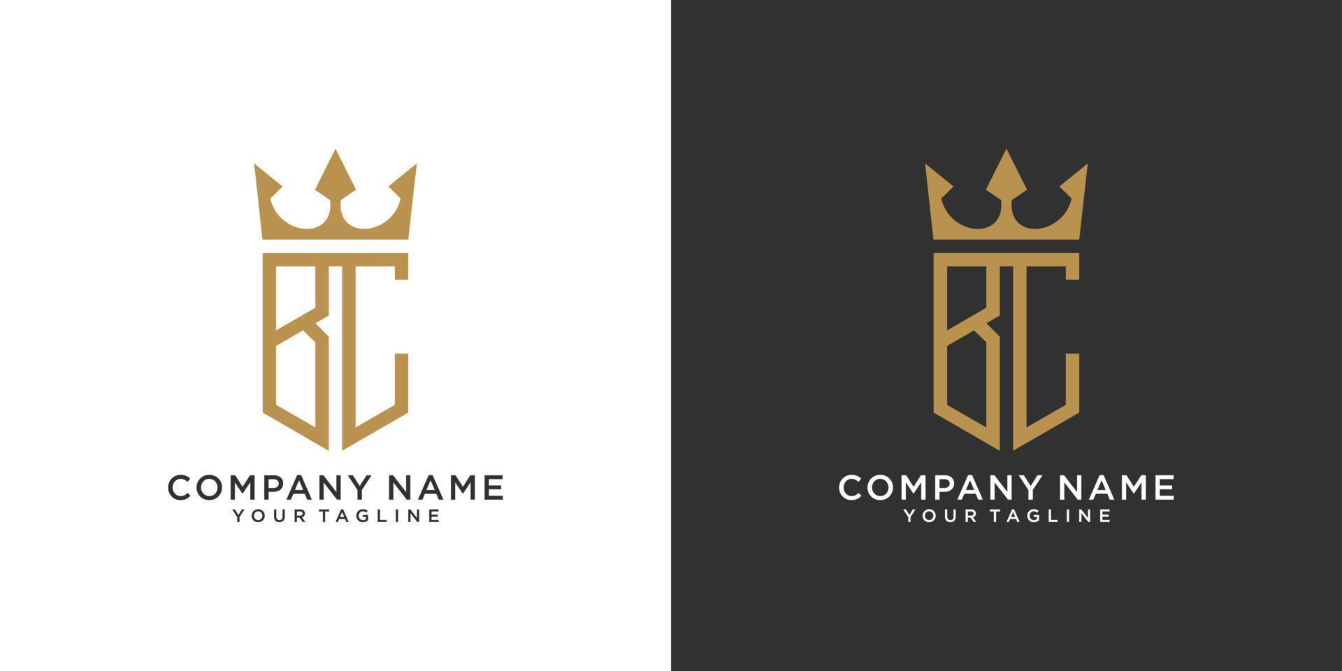 Initial letter ER or RE logo design with crown icon vector. vector