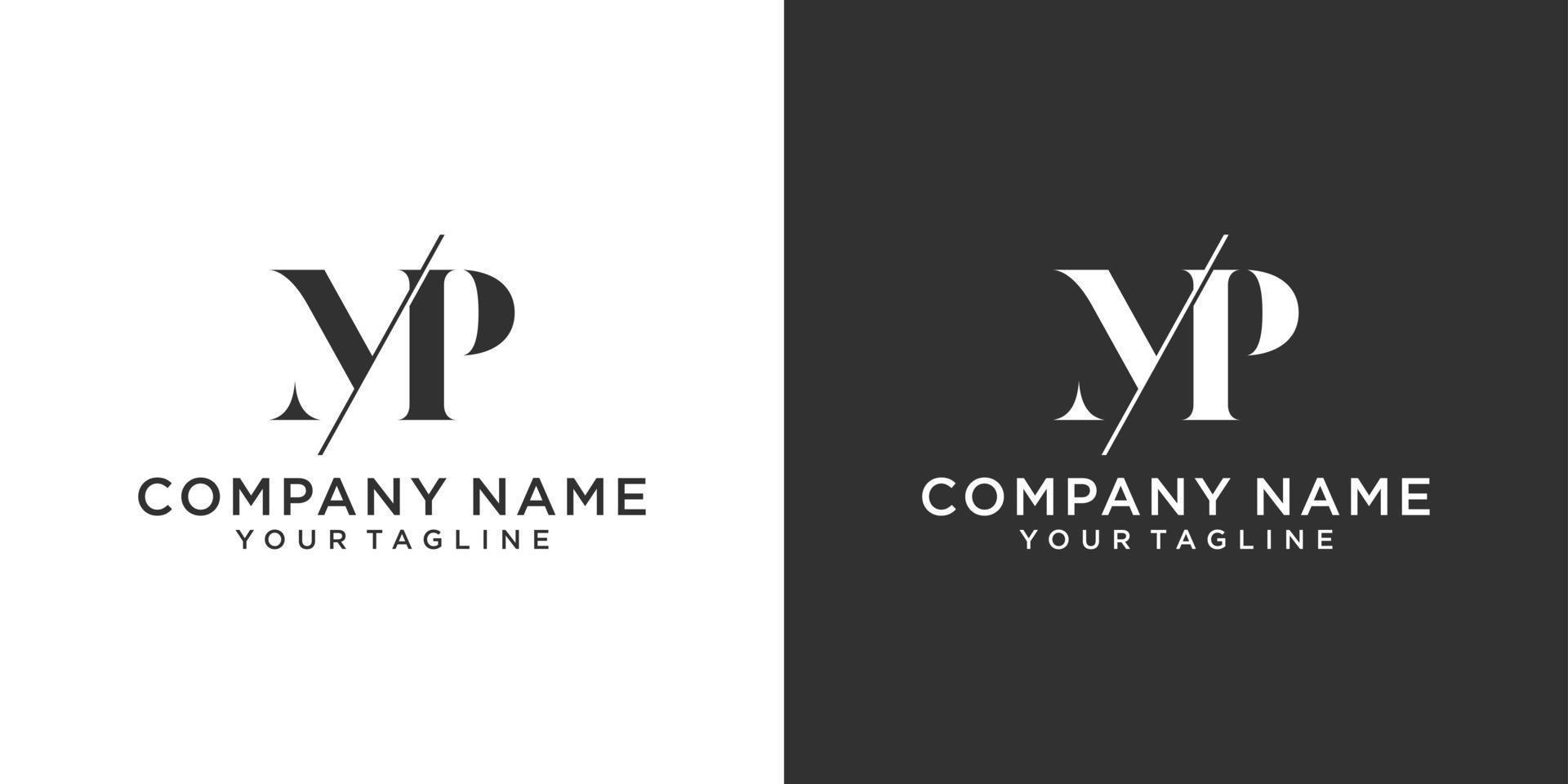 MP or PM letter logo design template vector. vector