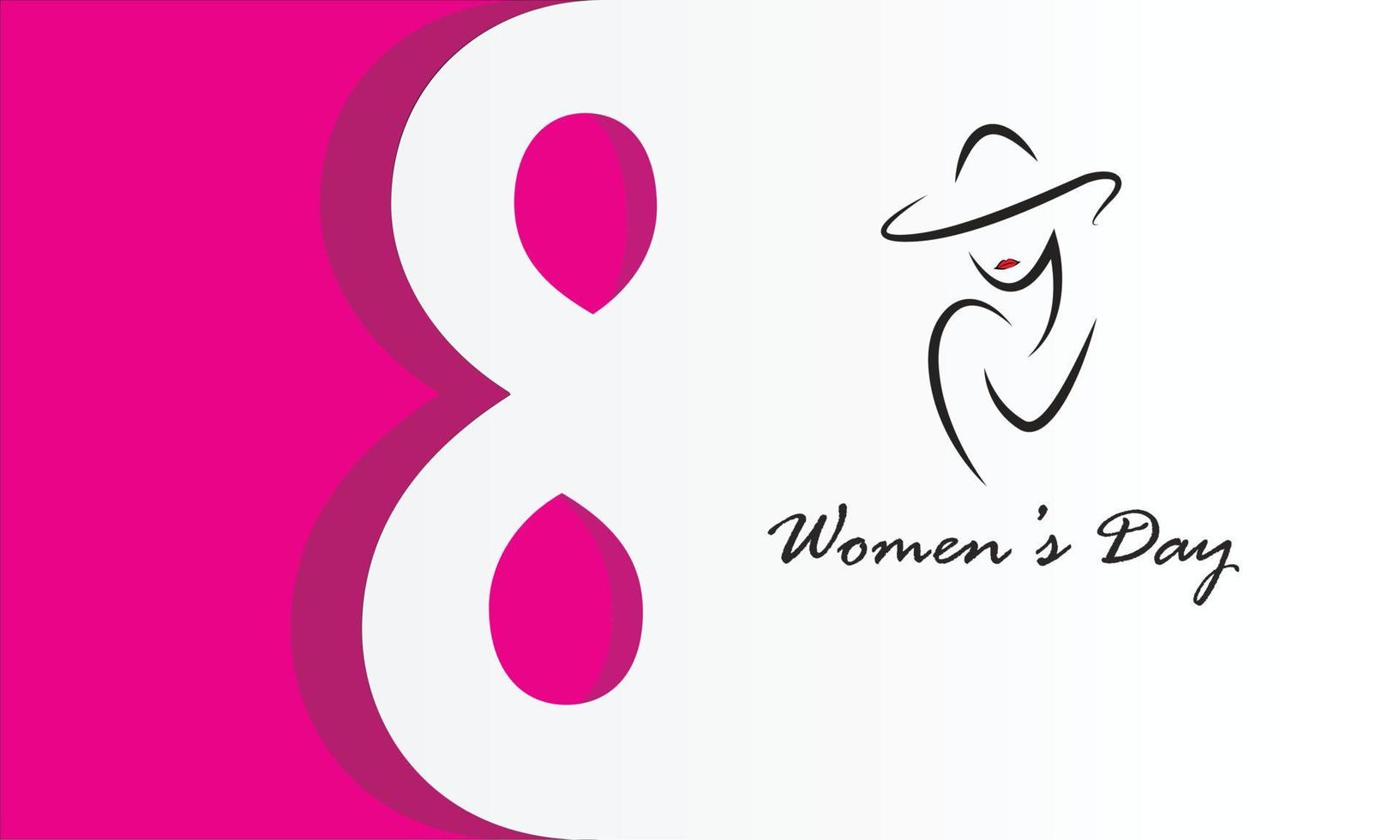 fondo del día de la mujer, 8, para sitio web, banner. vector