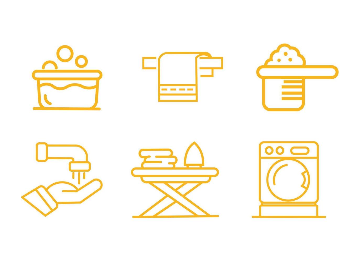 vector design, clean and tidy tool shape icon set