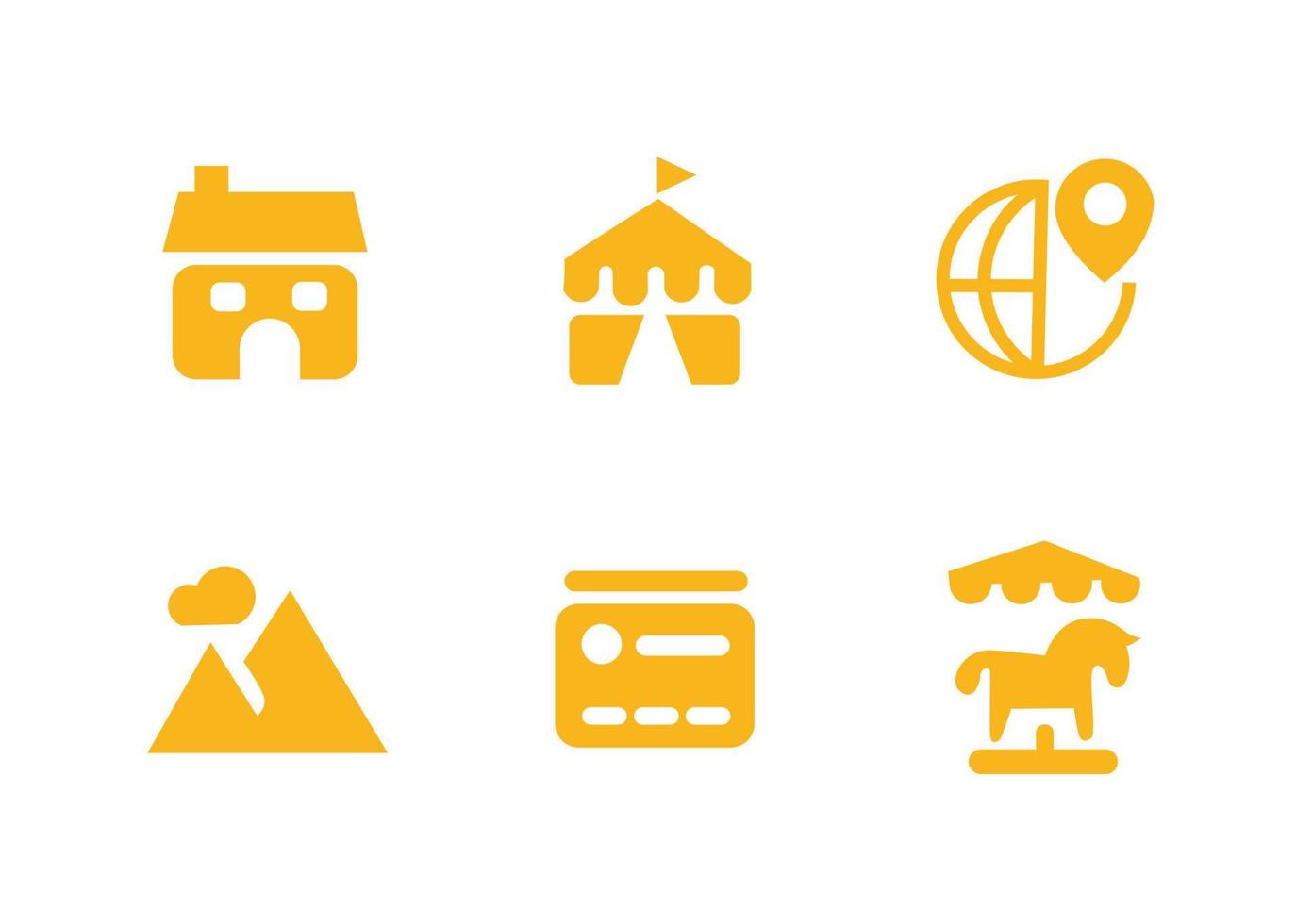 diseño vectorial, conjunto de iconos de forma de viaje y vacaciones vector
