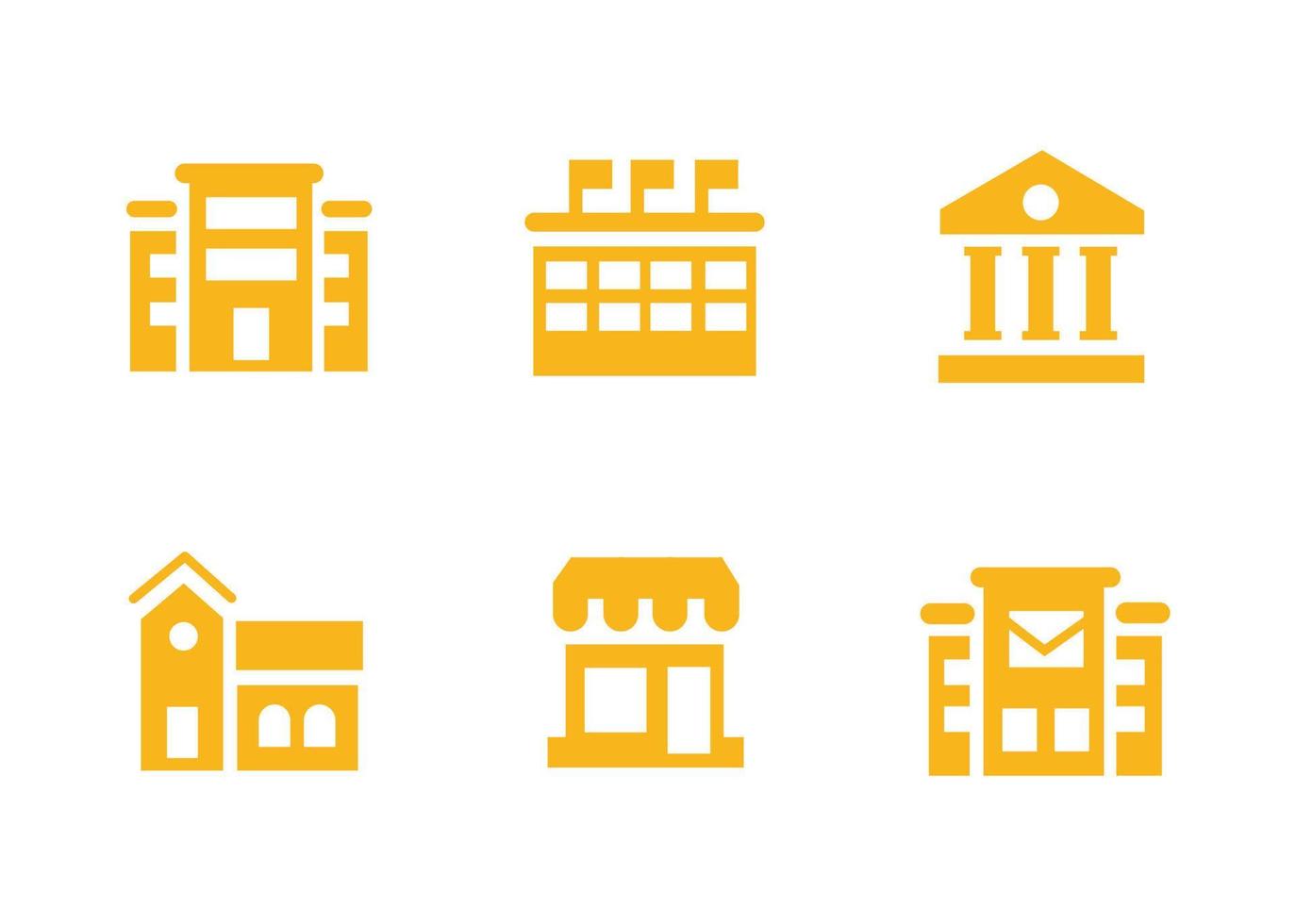 vector design, building shape icon set