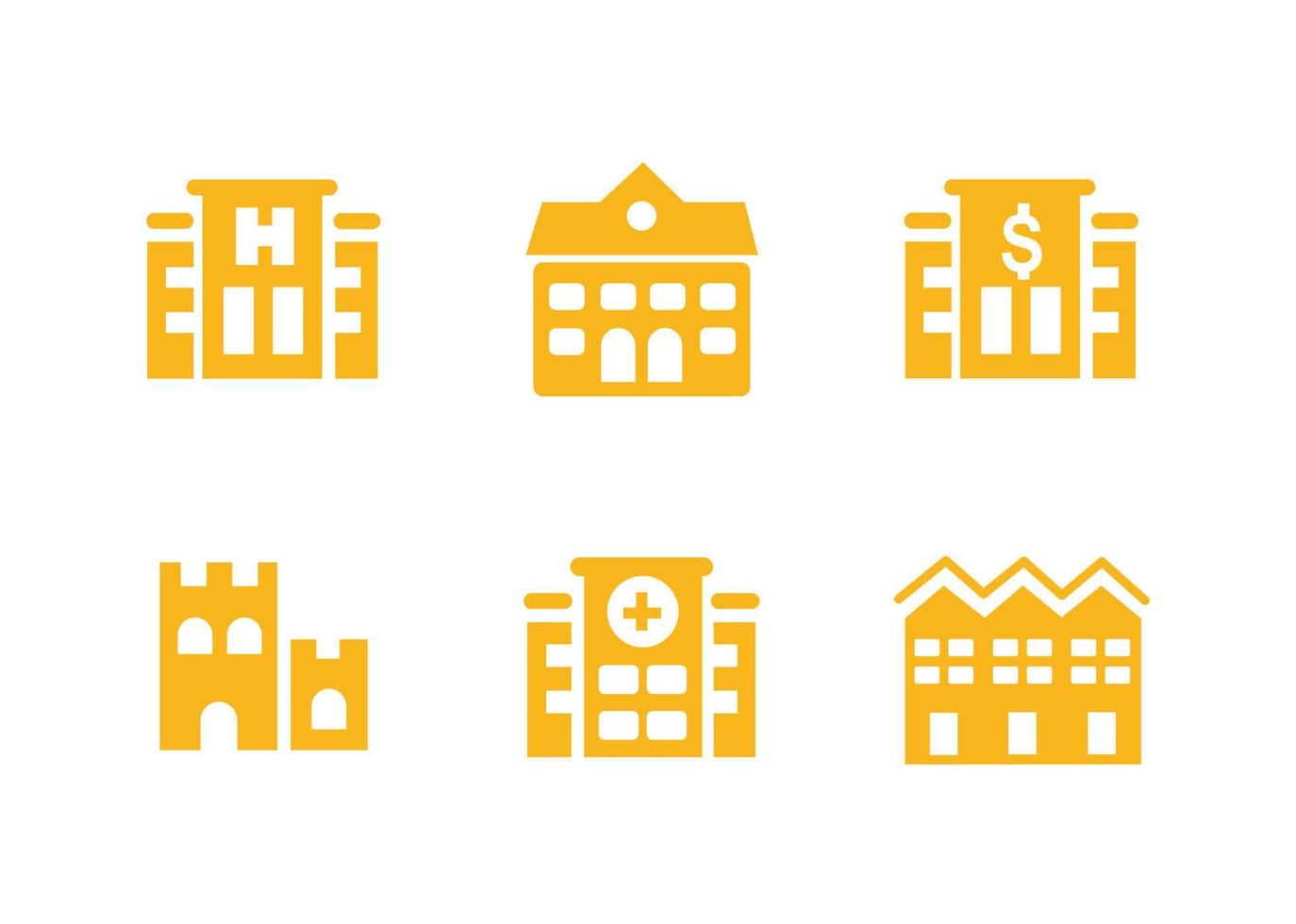 vector design, building shape icon set