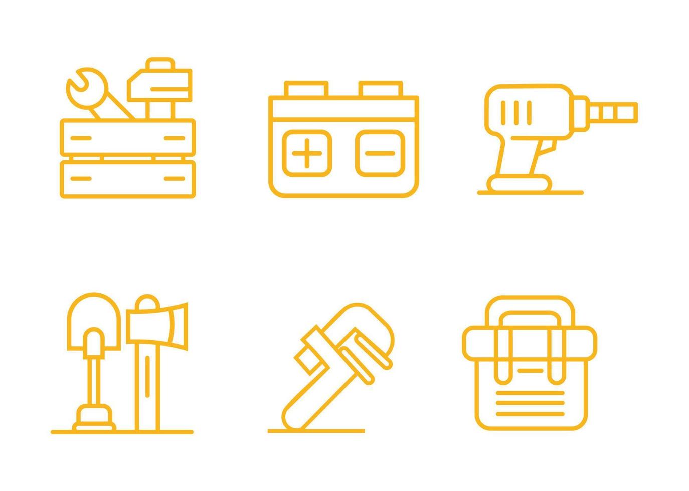 vector design tool shape icon set