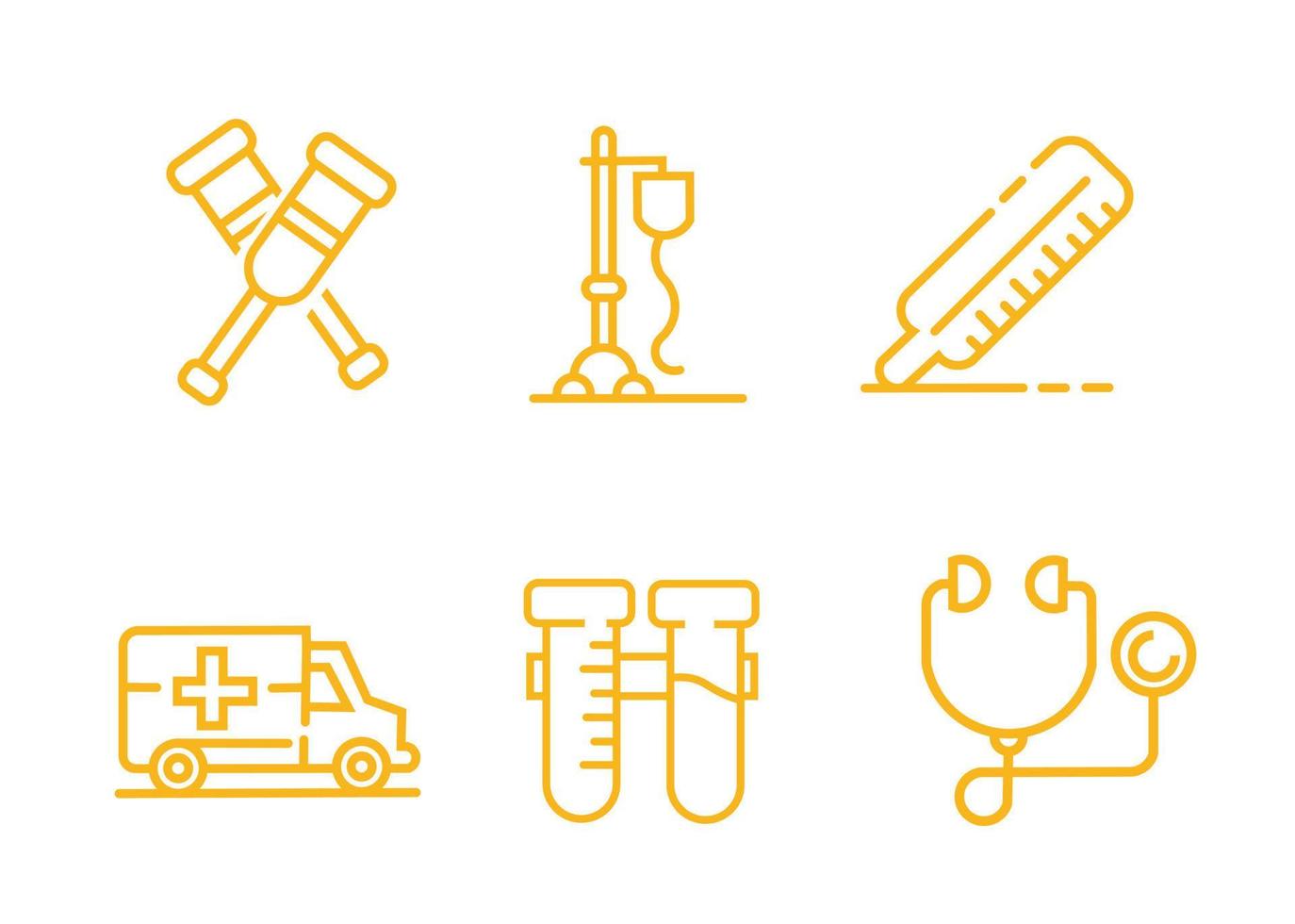 vector design, medical device icon or symbol set