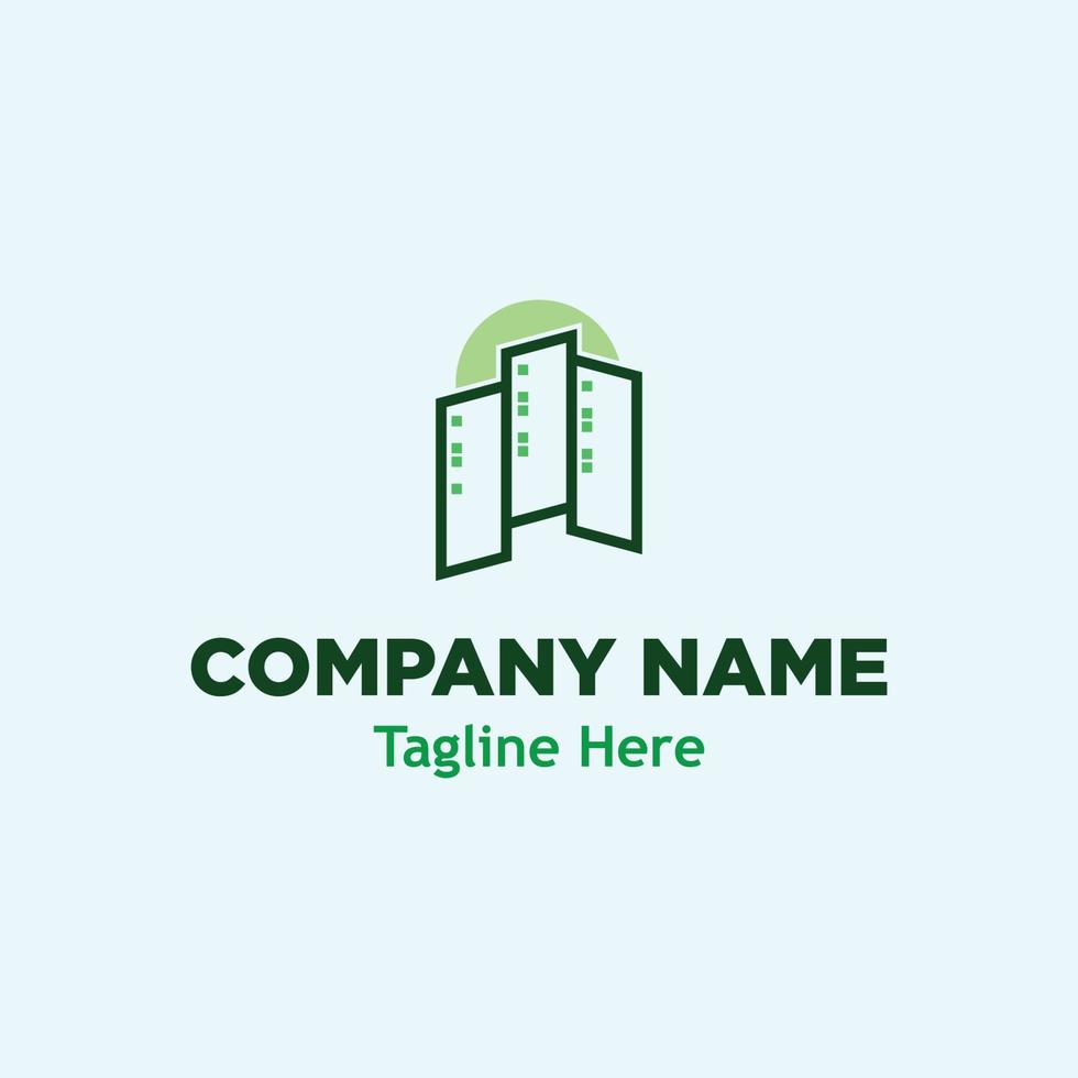 city building logo simple icon design illustration vector