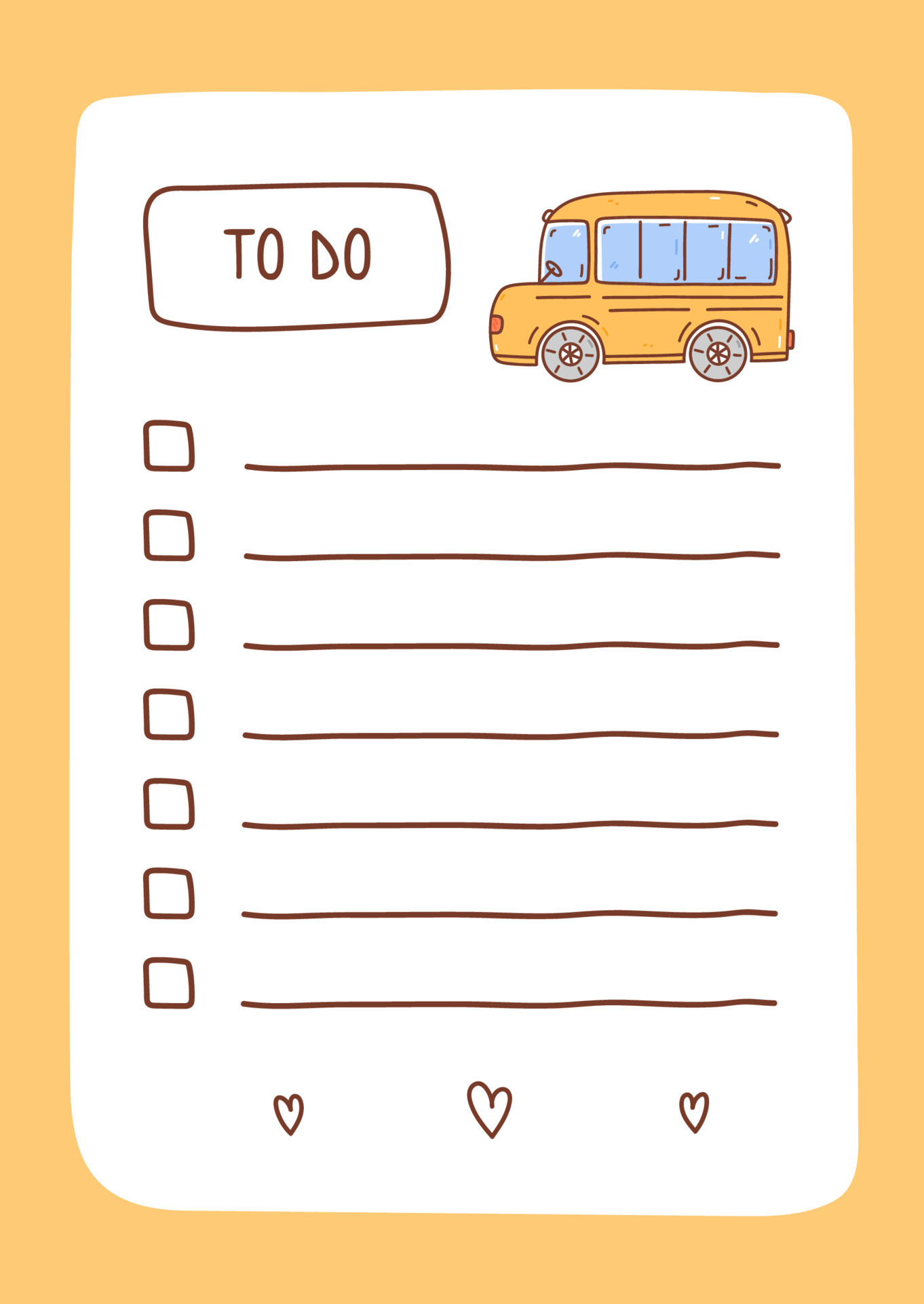 To Do Chart Template