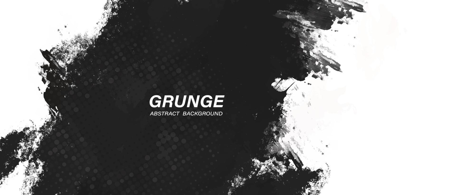 fondo grunge abstracto en blanco y negro con estilo de trama de semitonos. vector