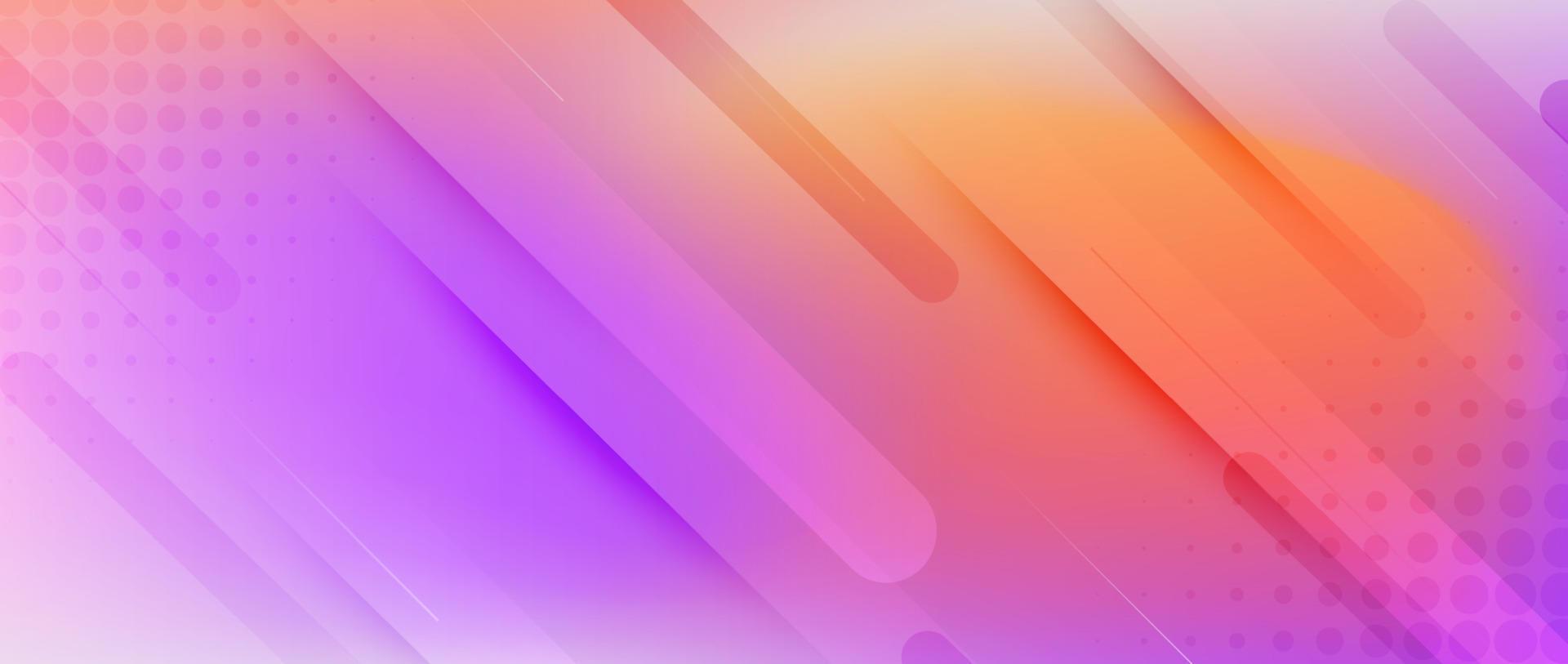 Abstract gradient background with  geometric shapes composition. vector