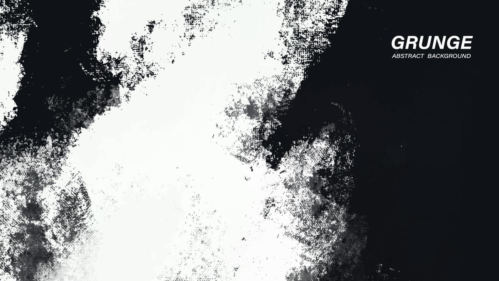 Black and white abstract grunge paint texture background. vector