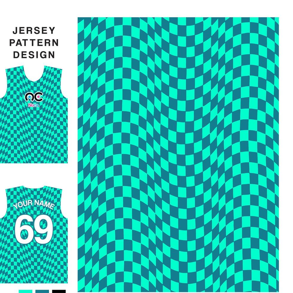 plantilla de patrón de jersey de vector de concepto abstracto para imprimir o sublimar uniformes deportivos fútbol voleibol baloncesto e-sports ciclismo y pesca vector libre.