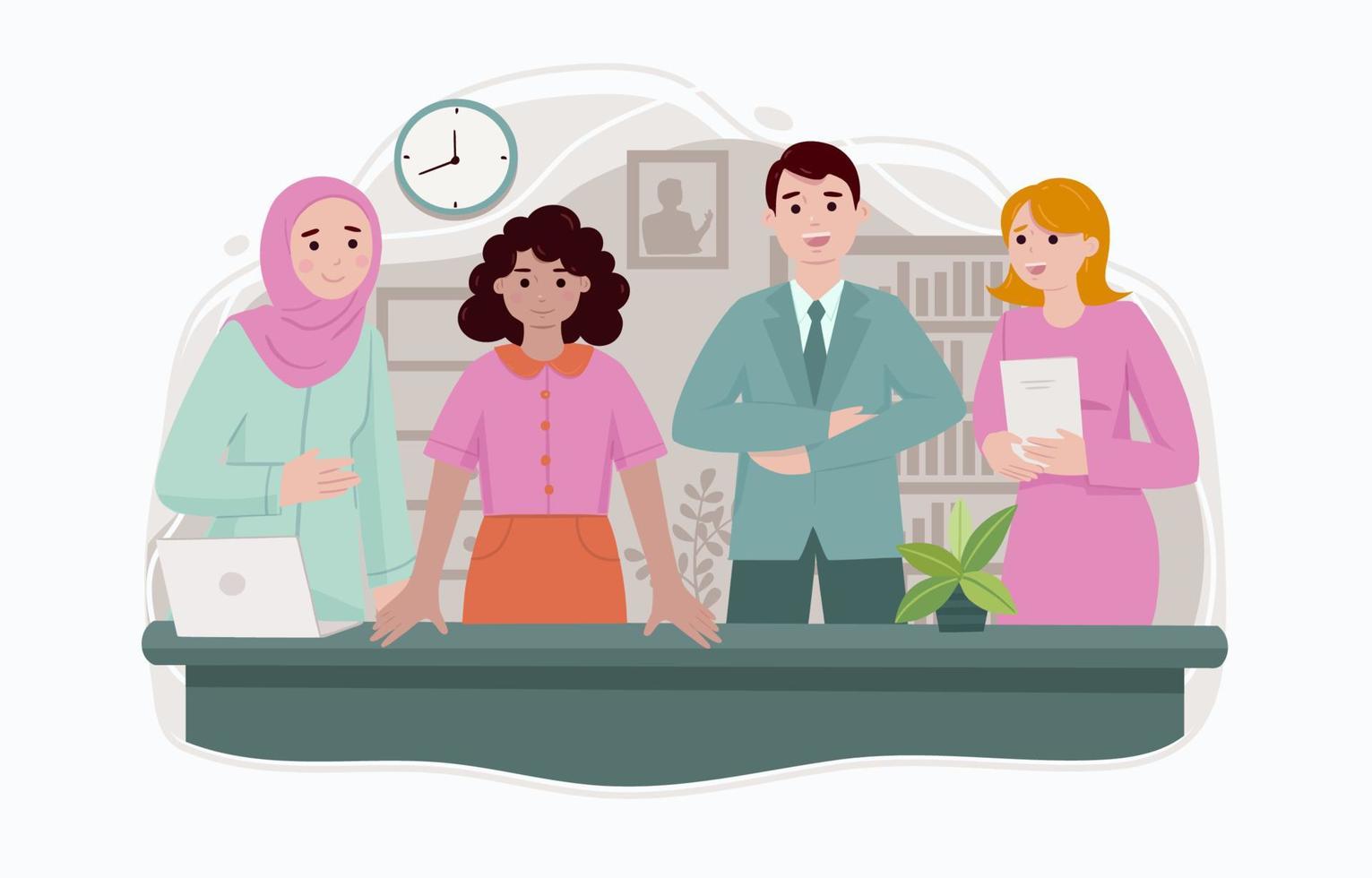Diverse Business Men and Woman vector